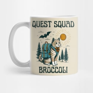 Quest Fantasy Squad Broccoli Cat Adventure Mug